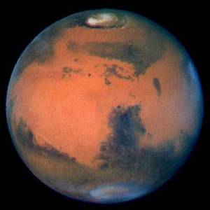 planta Mars sklenm okom Hubblovho alekohadu