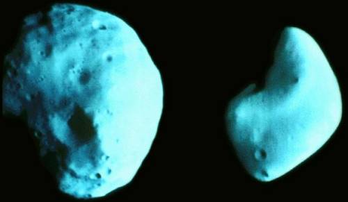 mesiace Phobos a Deimos