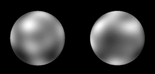 dve snmky Pluta z Hubblovho vesmrneho alekohadu po spracovan